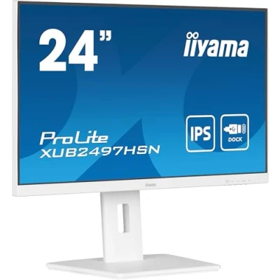 Image of iiyama Monitor XUB2497HSN W2 23.8&quot;, IPS, 1920 x 1080/100Hz, 1H1DP1C, HAS, RJ45