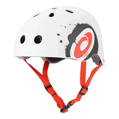 Image of Osprey Bike Helmet Adjustable Skateboarding, Scooter and BMX High Impact Helmet, Multiple Colours, White