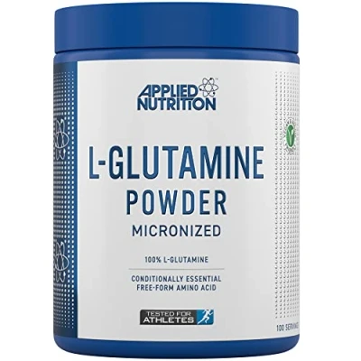 Image of Applied Nutrition L Glutamine Powder Amino Acid, Muscle Strength &amp; Recovery, Boosts Immune System, Unflavoured (500g 100 Servings)