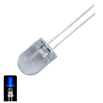 Image of UMTMedia® 10 x Blue 10mm Ultra Bright LEDs Clear LED Bulb