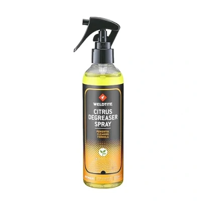 Image of WELDTITE Degreaser Spray for Cleaning and Degreasing Bike Chains Bicycle Components Citrus 250 ml