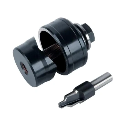 Image of wolfcraft Hole Cutter Set, 2 Pcs, Ø 32 mm I 3761000 for Punching Clean and Precise Holes in Stainless Steel Sinks with Ease