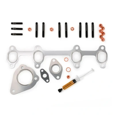 Image of 038253019DV500, 03G253016N Mounting Kit, charger AJUSA JTC11020 with studs, syringe oil gaskets/seals VOLKSWAGEN: Golf 4, Polo IV Hatchback