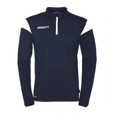 Image of uhlsport Squad 27 1/4 Zip Top, Unisex Pullover Sweater, marine/weiß,