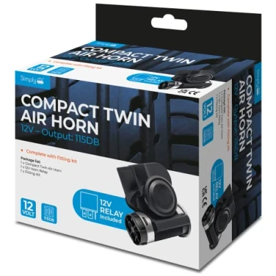 Image of Simply Auto HN54 12V Compact Air Horn Universal Fit With Single Bolt Fixing