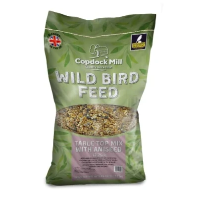Image of Copdock Mill Tabletop Mix with Aniseed to attract more birds, includes black sunflower seeds for high energy (12.75kg Bag)