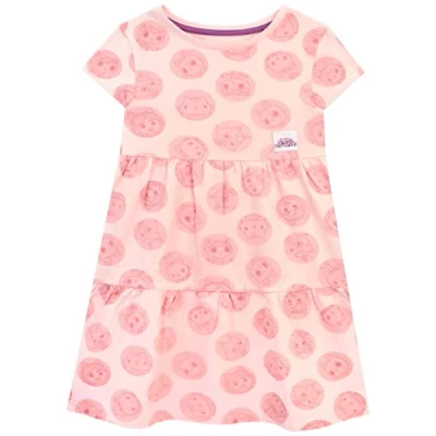 Image of DREAMWORKS Girls Dress Gabby&#039;s Dollhouse Pink 8 9 Years