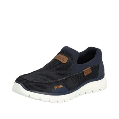 Image of Rieker Men&#039;s B6651 Loafer, Blue, 6.5 UK