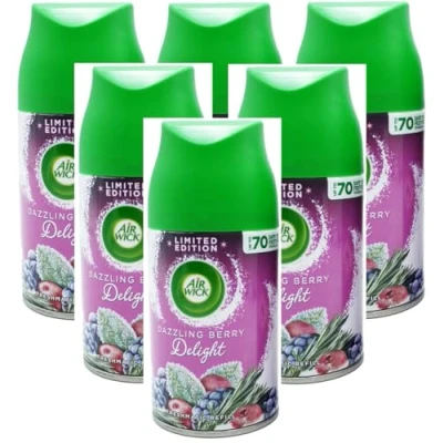 Image of 6 x Air Wick Freshmatic Max Automatic Spray Refill 250ml Dazzling Berry Delight
