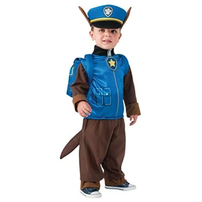 Image of Rubie&#039;s Paw Patrol: Chase Child Fancy Dress Costume Large