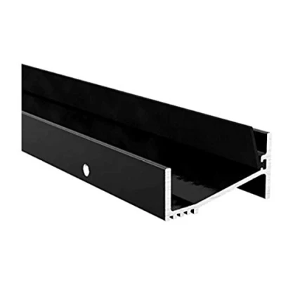 Image of Lowline Door Threshold Sill Weather Water Draught Excluder Seal Stormguard. 914mm. Four Year Manufacturers Guarantee (Black)