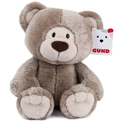 Image of GUND Mukki Teddy Bear, Premium Stuffed Animal for Ages 1 and Up, Brown/Cream, 10&quot;