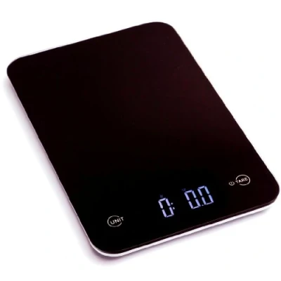 Image of Ozeri Touch Professional Digital Kitchen Scale (12 lbs Edition), Tempered Glass in Elegant Black