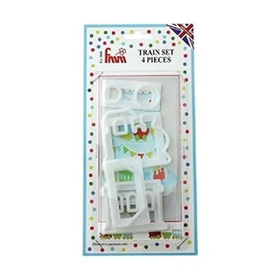 Image of Train Cutter Set Cupcake Cake Decoration Tool Sugarcraft Shower Baby