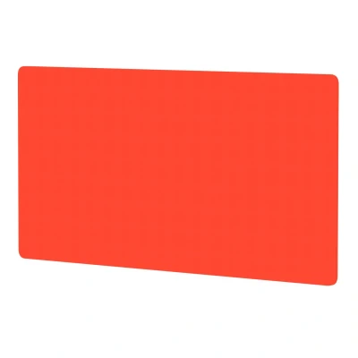 Image of Air Screen for B2B Desk 1600x800mm Bespoke Tabasco Orange Fabric