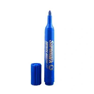 Image of SureMark Drywipe Blue Single Whiteboard Pen Dry erase Marker Ideal for Schools &amp; Offices