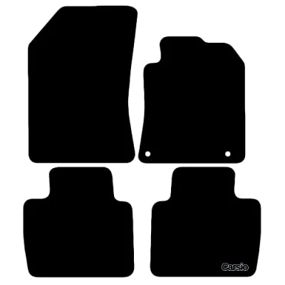 Image of Carsio Carpet Car Mats For Peugeot 508 2019+ Onwards Tailored Fit Floor Mat Set Complete Accessory Black Custom Fitted All Weather, Anti Slip Backing &amp; Trim