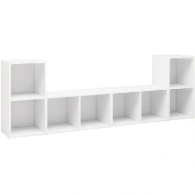 Image of vidaXL TV Cabinets 4 pcs White 72x35x36.5 cm Engineered Wood
