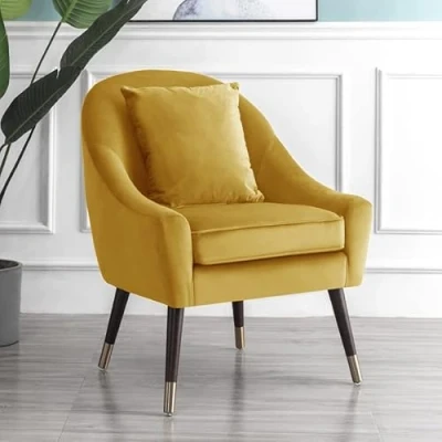 Image of Octavia Accent Chair (Yellow)
