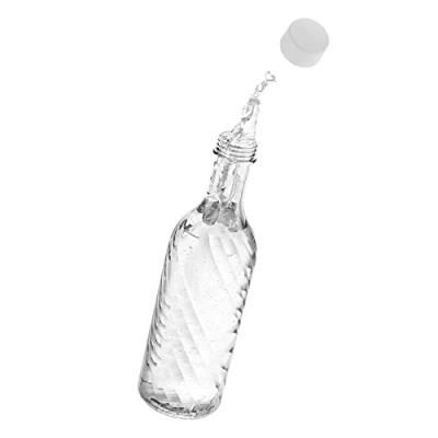 Image of Mixcover Glass Bottle Compatible with SodaStream Crystal 2.0 Unique Design and 10% More Volume, Accessory for Soda Stream, Carafe