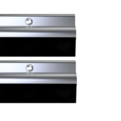 Image of STORMGUARD 03AM0050838A BDS Bottom of The Door Rubber Draught Seal, Aluminium, 838 mm, Set 2 Piece
