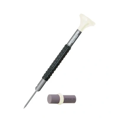 Image of Bergeon 55 681 6899 AT 060 Stainless Steel Ergonomic 0.6mm Screwdriver with Spare Blades Watch Repair Kit