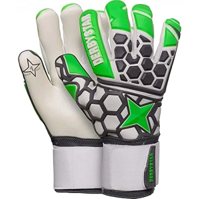 Image of Derbystar APS Hexagrip Pro II Gloves Unisex Green Grey White, 11