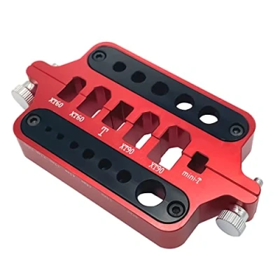 Image of Aluminum Welding Soldering Insulate Station Jig RC Tools for XT60 XT90 Deans T Banana Plug Connector