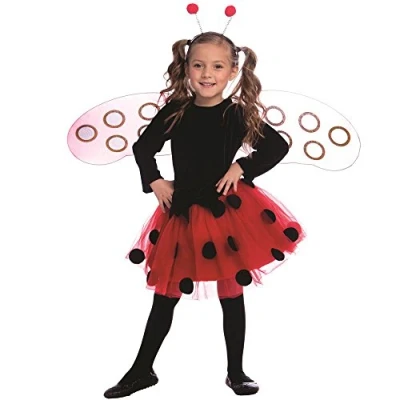 Image of Dress Up America Ladybug Costume Set for Girls Beautiful Role Play