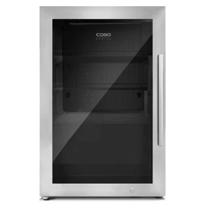 Image of Caso Design Indoor &amp; Outdoor Drinks Cooler Refridgerator, Stainless Steel, Left Hand Door