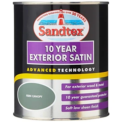 Image of Sandtex Retail 10 Year Exterior Satin Fern Canopy 0.75 L