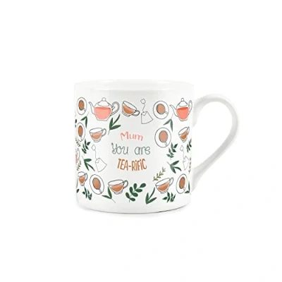 Image of Purely Home Tea rific Mum Mug Fine Bone China White Coffee/Tea Present Gift
