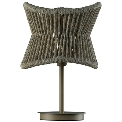 Image of Polinesia 31cm Table Lamp, 1 x E27, IP44, Beige Oscu