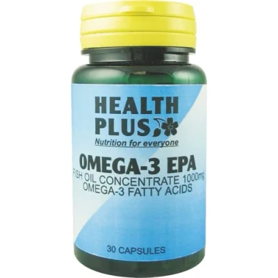 Image of Health Plus Omega 3 Epa 1000mg Fish Oil Supplement 30 Capsules