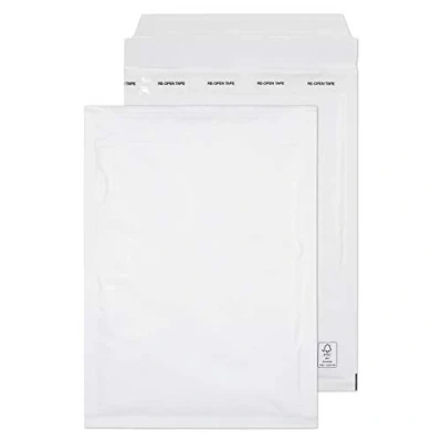 Image of Blake Purely Packaging C5+ 260 x 180 mm Envolite Peel &amp; Seal Padded Bubble Envelopes (D/1) White Pack of 100