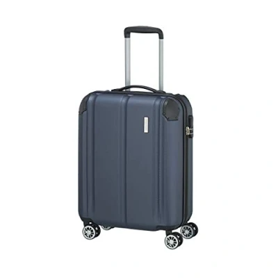 Image of travelite Board Trolley Hand Luggage Suitcase, Lightweight, 4 Wheels, City, Hard Shell Suitcase Small with Scratch Resistant Surface, 55 cm, 40 litres