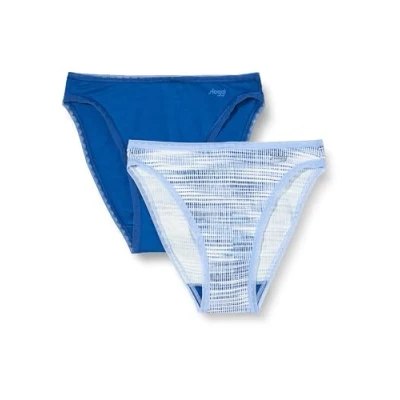 Image of Sloggi Women&#039;s GO Tai C2P Briefs, BLUE DARK COMBINATION, XS