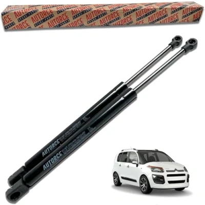 Image of AUTORCE 2 Pcs Rear Tailgate Boot Gas Struts Intended For CITROEN C3 Picasso (2009 Onwards) Lift Support Shock Absorber System 420 (N) 546 MM 8731S1, 8731S8, 9681486580