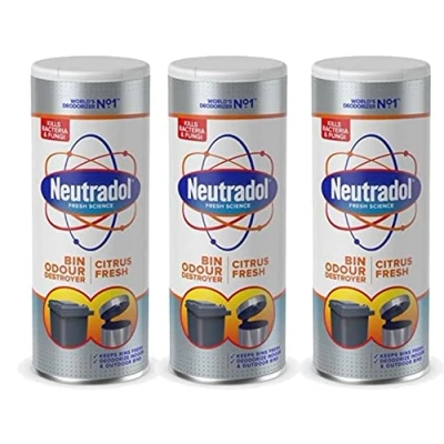 Image of Neutradol Dustbin Odour Destroyer Powder Citrus Fresh 350g Pack of 3