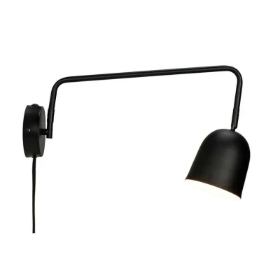 Image of Dyberg Larsen wall lamp Manchester, black, projection 45 cm