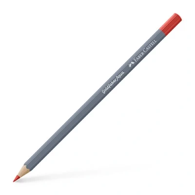 Image of Faber Castell Creative Studio Goldfaber Aqua Watercolour Pencil, (118), Scarlet Red, Single For Art, Craft, Drawing, Sketching, Home, School, University, Colouring