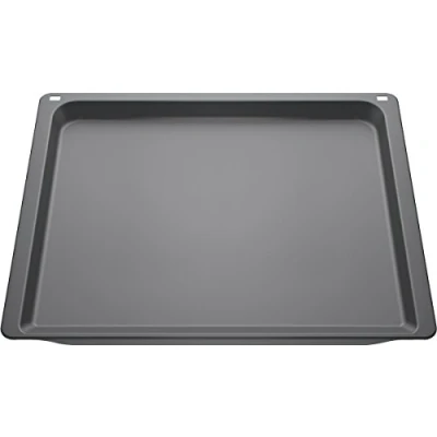 Image of Neff Z12CB10A0 Oven and Cooker Accessory/Hob/Baking Tray/Enamelled Black 45.5 x 3 37.5 cm