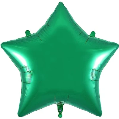 Image of Oaktree 36&quot; Green Star Packaged Balloon