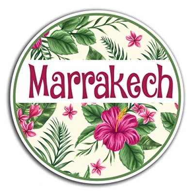Image of 2 x 10cm Marrakesh Morocco Vinyl Stickers Travel Sticker Laptop Luggage #32541 (10cm Wide)