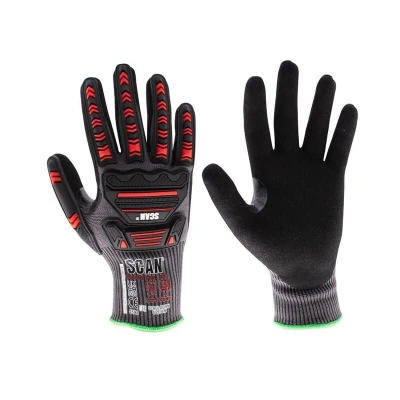 Image of Scan Nitrile Palm Impact Cut D Gloves XL (Size 10)