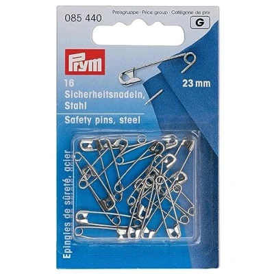 Image of Prym Safety Pins, Metal, Silver, 9.3 x 5.7 0.7 cm