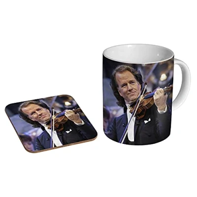 Image of mugmart Andre Rieu Ceramic Coffee Mug + Coaster Gift Set …
