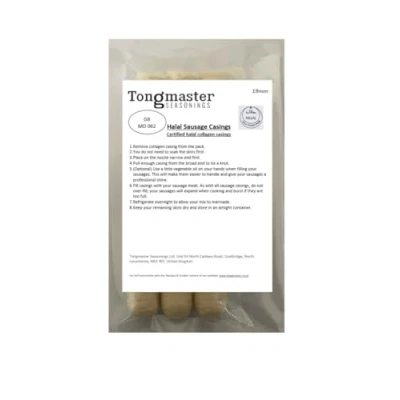 Image of 19mm Halal Collagen Edible Sausage Skins Casings 3 Pack 120ft Long Length (Each Will Fill Approximately 21lb/9kg)