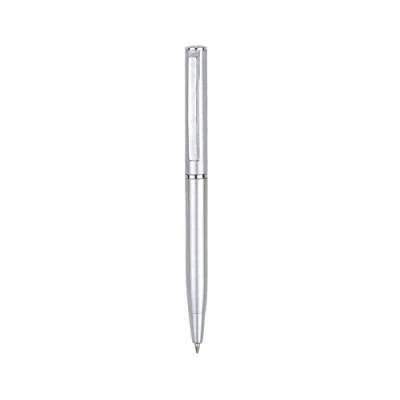 Image of New Item Light Silver Ball point Pen Pocket Size Portable Ballpoint Met Rod Steel Rotating