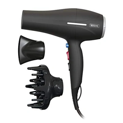 Image of Wahl Ionic Smooth Hairdryer,Cool Shot Button, 3 Heat and 2 Speed Settings, Quick Dry Airflow, Fast Drying, Reduce Static, Black